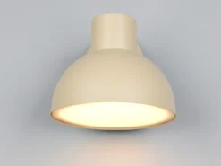 Retro Style Downlight Außenwandleuchte ELBE Beige, Ø 20cm