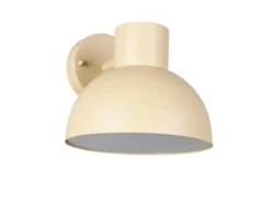 Retro Style Downlight Außenwandleuchte ELBE Beige, Ø 20cm