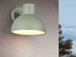 Retro Style Downlight Außenwandleuchte ELBE Grün, Ø 20cm
