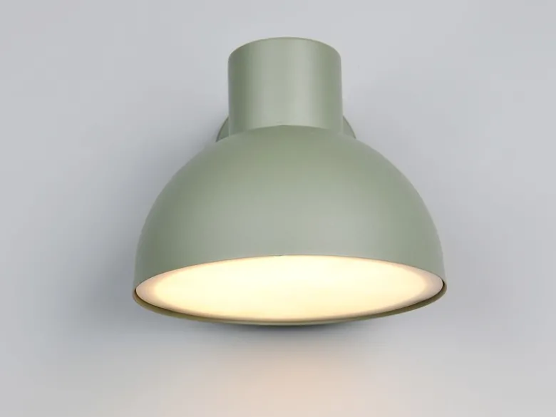 Retro Style Downlight Außenwandleuchte ELBE Grün, Ø 20cm
