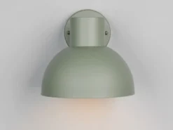 Retro Style Downlight Außenwandleuchte ELBE Grün, Ø 20cm