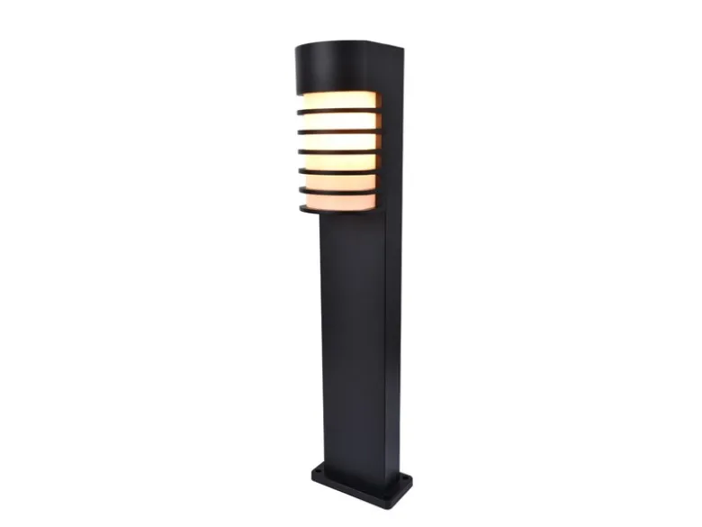 Retro Wegeleuchte FULTON ALU Schwarz, IP54, E27 -Smart fähig- Höhe 75cm