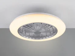 RGB LED Deckenleuchte mit Ventilator, Fernbedienung & Wandhalterung, Ø 50cm