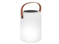 RGB Outdoor Tischleuchte ORNO 20cm mit Fernbedienung, per USB & Solar aufladbar