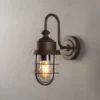 Robuste LED Außenwandleuchte aus Stahl Rostoptik Höhe 21,5cm