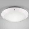 Runde Außendeckenleuchte Wandlampe CAMARO in Weiß matt - 26 cm