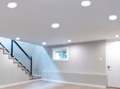 Runde LED Deckeneinbaustrahler 2er Set in Silber Chromfarben Ø 14,8cm