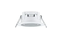 Runde LED Deckeneinbaustrahler 2er Set in Weiß matt Ø 8,2cm