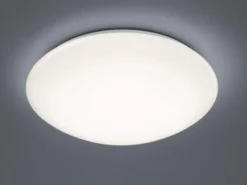 Runde LED Deckenleuchte LUKIDA Weiß mit Fernbedienung dimmbar Ø 38cm
