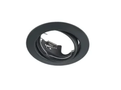 Runder Deckeneinbaustrahler JURA Ø 8,3cm schwenkbar in Schwarz matt GU10