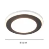 Runder LED Deckeneinbaustrahler 2er Set Schwarz matt Ø 8,2cm