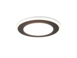 Runder LED Deckeneinbaustrahler AURA Schwarz matt Ø 8,2cm