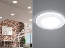 Runder LED Deckeneinbaustrahler AURA Weiß matt Ø 14,8cm