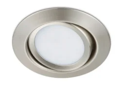 Runder LED Einbaustrahler RILA schwenkbar Nickel matt 5 Watt - Deckenbeleuchtung