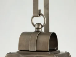 Rustikale Außenwand Laterne HEATH hängend sechseckig, Bronze Höhe 42cm