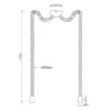 Rustikale LED Affenschaukel Lampe 2-flammig aus Hanfseil, Höhe 150cm