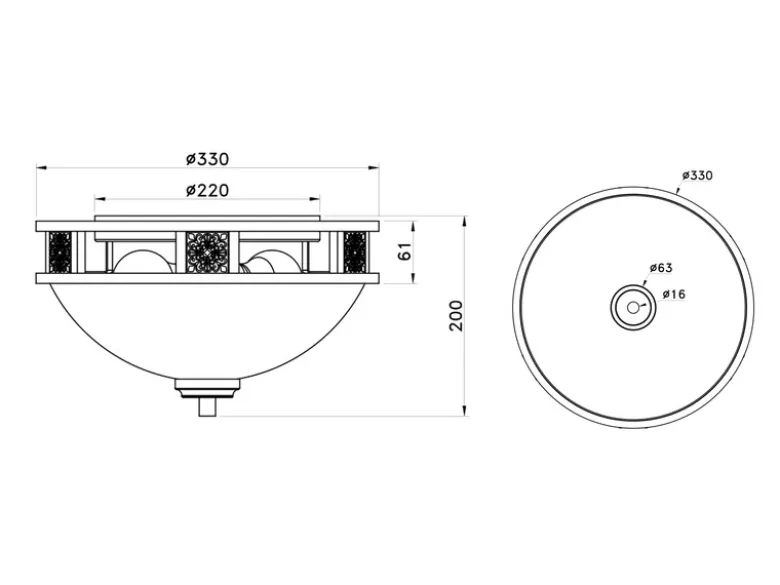 Rustikale LED Deckenleuchte Rostoptik mit Glasschirm Alabasterfarben Ø 33cm