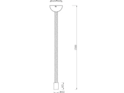 Rustikales Schnurpendel ROPE aus Hanfseil mit Knoten, Höhe 150cm