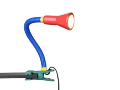 Schlauch-Klemmlampe, E14, Höhe 45cm, flexibel, multicolor
