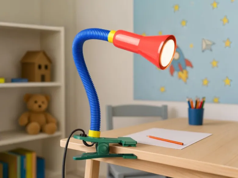 Schlauch-Klemmlampe, E14, Höhe 45cm, flexibel, multicolor