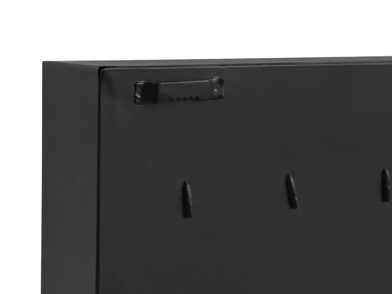 Schlüsselkasten ALICE Metall in Schwarz, Höhe 28cm