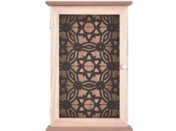Schlüsselkasten RENA aus Holz mit ausgefallener Dekotür, Höhe 30cm