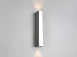 Schmale LED Außenwandleuchte MARNE Up and Down IP65, Höhe 30cm