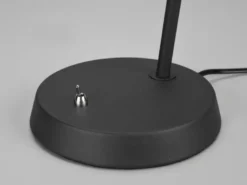 Schreibtischlampe ENZO Metallschirm in Schwarz Gelenkarm Höhe 50cm