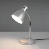 Schreibtischlampe HARVEY mit Flexarm und Metallschirm Grau, Höhe 33cm