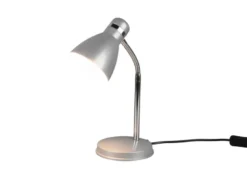 Schreibtischlampe HARVEY mit Flexarm und Metallschirm Grau, Höhe 33cm