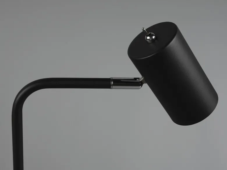 Schreibtischlampe MARLEY in Schwarz matt, Spot schwenkbar, Höhe 45cm