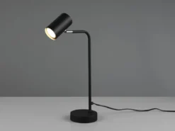 Schreibtischlampe MARLEY in Schwarz matt, Spot schwenkbar, Höhe 45cm