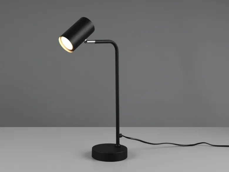 Schreibtischlampe MARLEY in Schwarz matt, Spot schwenkbar, Höhe 45cm