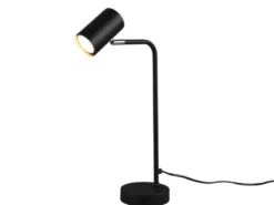 Schreibtischlampe MARLEY in Schwarz matt, Spot schwenkbar, Höhe 45cm