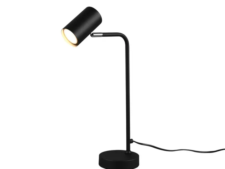 Schreibtischlampe MARLEY in Schwarz matt, Spot schwenkbar, Höhe 45cm
