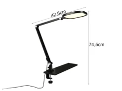 Schreibtischlampe SERVO LED dimmbar klemmbar 3 Lichtfarben inkl. Tageslicht 58cm