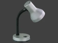 Schreibtischleuchte PRONTO flexibel Höhe max. 30cm, silber-schwarz