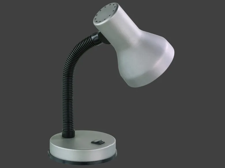 Schreibtischleuchte PRONTO flexibel Höhe max. 30cm, silber-schwarz