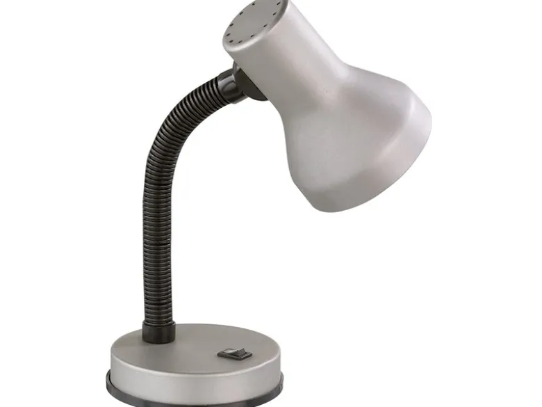 Schreibtischleuchte PRONTO flexibel Höhe max. 30cm, silber-schwarz