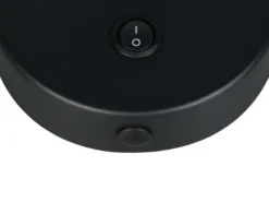 Schwanenhals Leselampe TARYN Schwarz mit Schalter, Breite 10cm