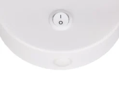Schwanenhals Leselampe TARYN Weiß mit Schalter, Breite 10cm