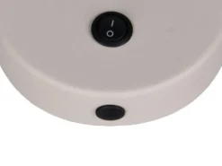 Schwanenhals Leselampe TARYN Coffee / Grau mit Schalter, Breite 10cm