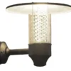 Schwarze Wandleuchte NOVA mit Reflektorgitter, GU10, Aluminium, IP44