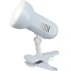 Schwenkbare Klemmleuchte / Klammerleuchte Weiß mit LED Leuchtmittel