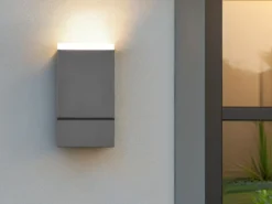 Schwenkbare LED Außenwandleuchte AVON, Höhe 16cm, Anthrazit
