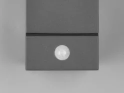 Schwenkbare LED Außenwandleuchten - 2er Set mit Bewegungsmelder, H: 16cm