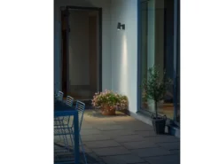 Schwenkbare LED Außenwandleuchte ANDRIA aus ALU Lichtstrahl einstellbar, IP54