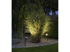 Schwenkbarer Gartenstrahler AMALFI mit Erdspieß & 10mtr. Anschlußkabel, 41cm