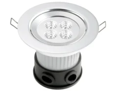 Schwenkbarer LED Deckeneinbaustrahler 12,5 cm, geeignet für Bad und Außenbereich
