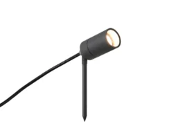 Schwenkbarer LED Gartenstrahler mit Erdspieß & 2 Meter Anschlusskabel Ø 5cm